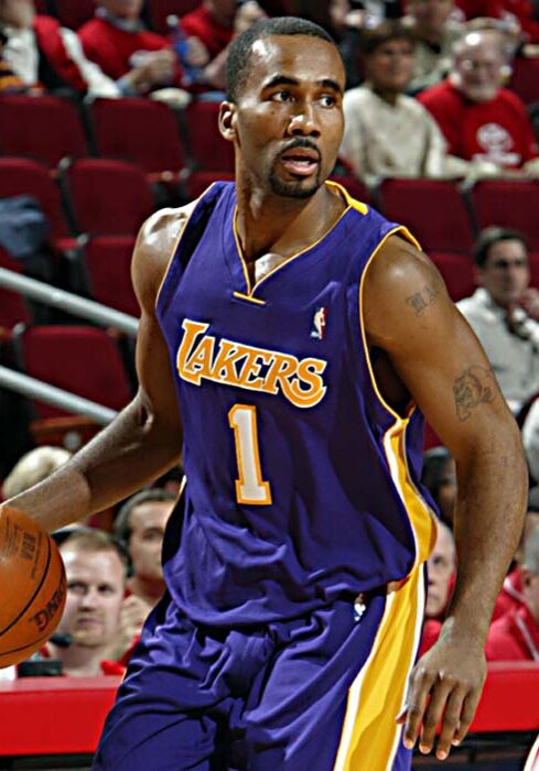 Lakers v Rockets HOUSTON - FEBRUARY 11: Maurice Carter #1 of the Los Angeles Lakers drives against the Houston Rockets during the game at Toyota Center on February 11, 2004 in Houston, Texas. The Rockets won 102-87. NOTE TO USER: User expressly acknowledges and agrees that, by downloading and/or using this Photograph, user is consenting to the terms and conditions of the Getty Images License Agreement. (Photo by Bill Baptist/NBAE via Getty Images)